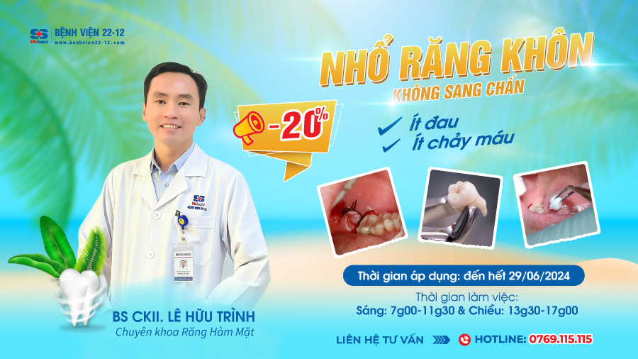 Nhổ răng khôn không sang chấn – ít đau, ít chảy máu