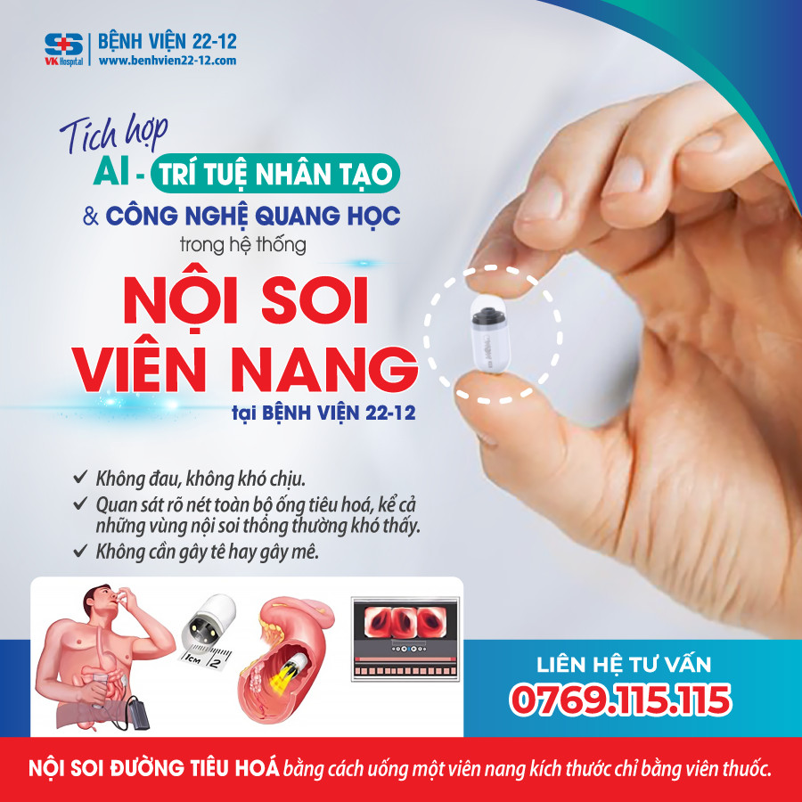 Bệnh viện 22-12 | Nội soi viên nang tích hợp công nghệ AI đầu tiên tại Khánh Hòa