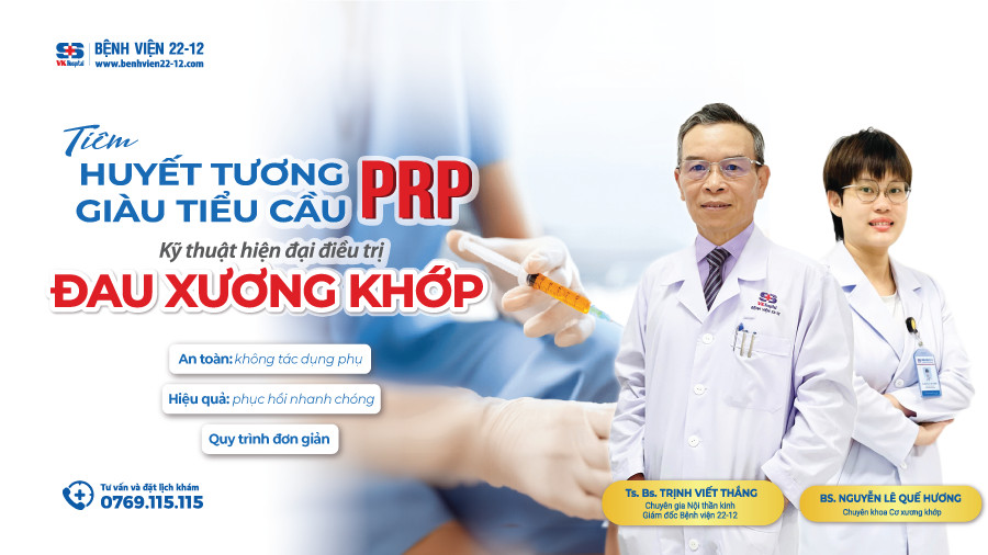 Tiêm huyết tương giàu tiểu cầu PRP