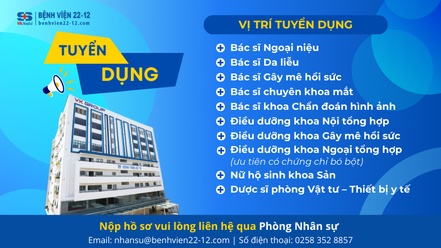 Bệnh viện 22-12 | Tuyển dụng nhân sự