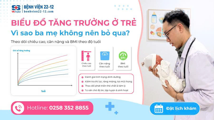 Bệnh viện 22-12 | Biểu đồ tăng trưởng ở trẻ